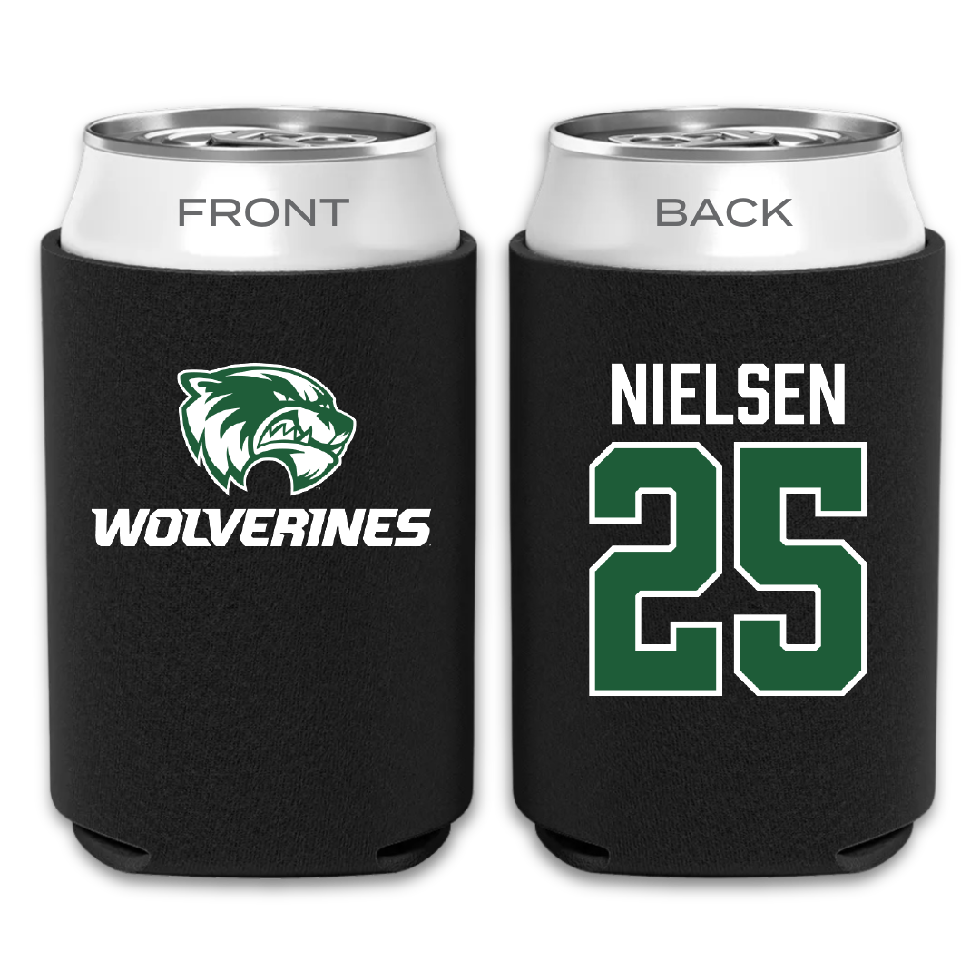 Utah Valley University Softball Black Can Cooler - #25 Saige Nielsen