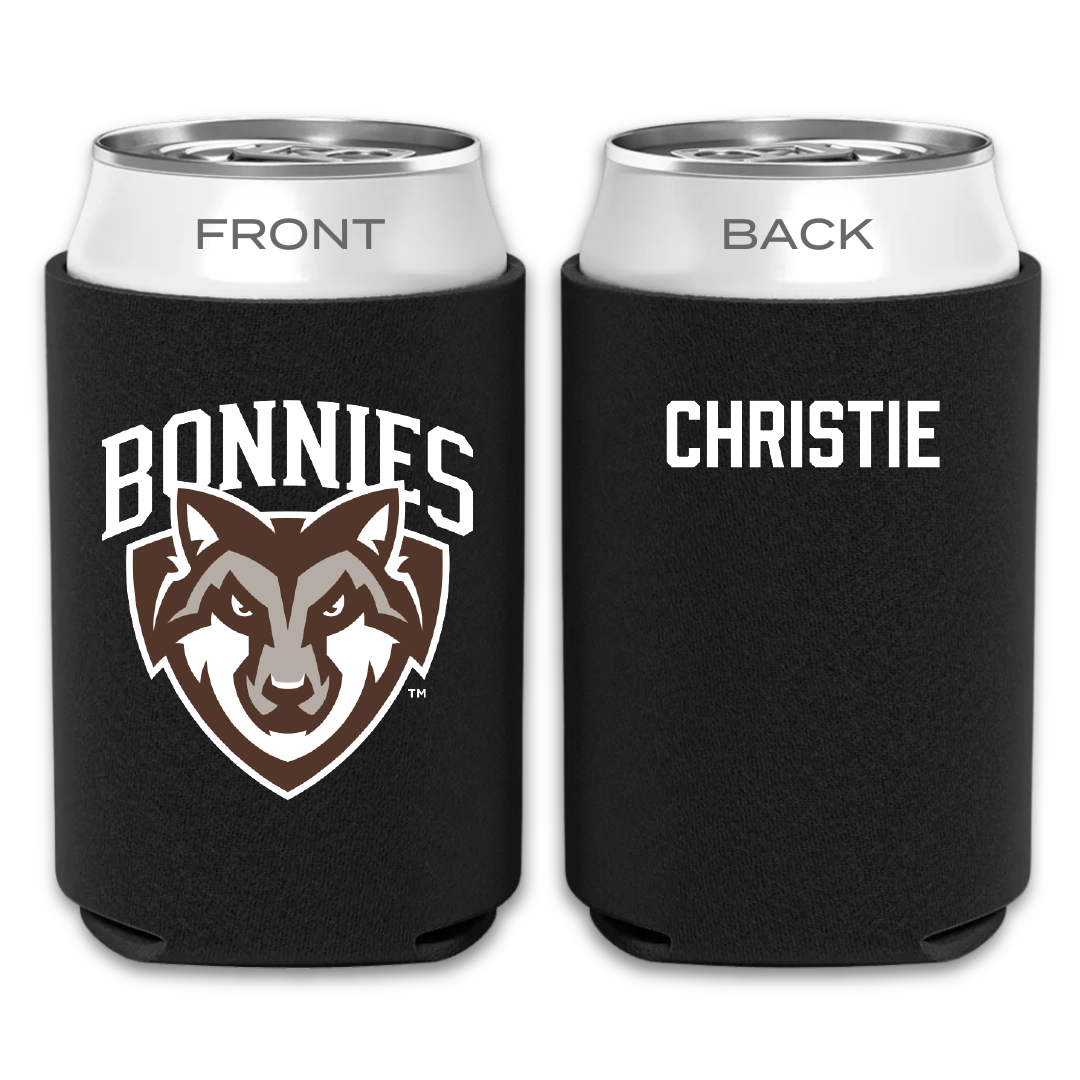 St. Bonaventure University Swimming & Diving Black Can Cooler - Paris Christie