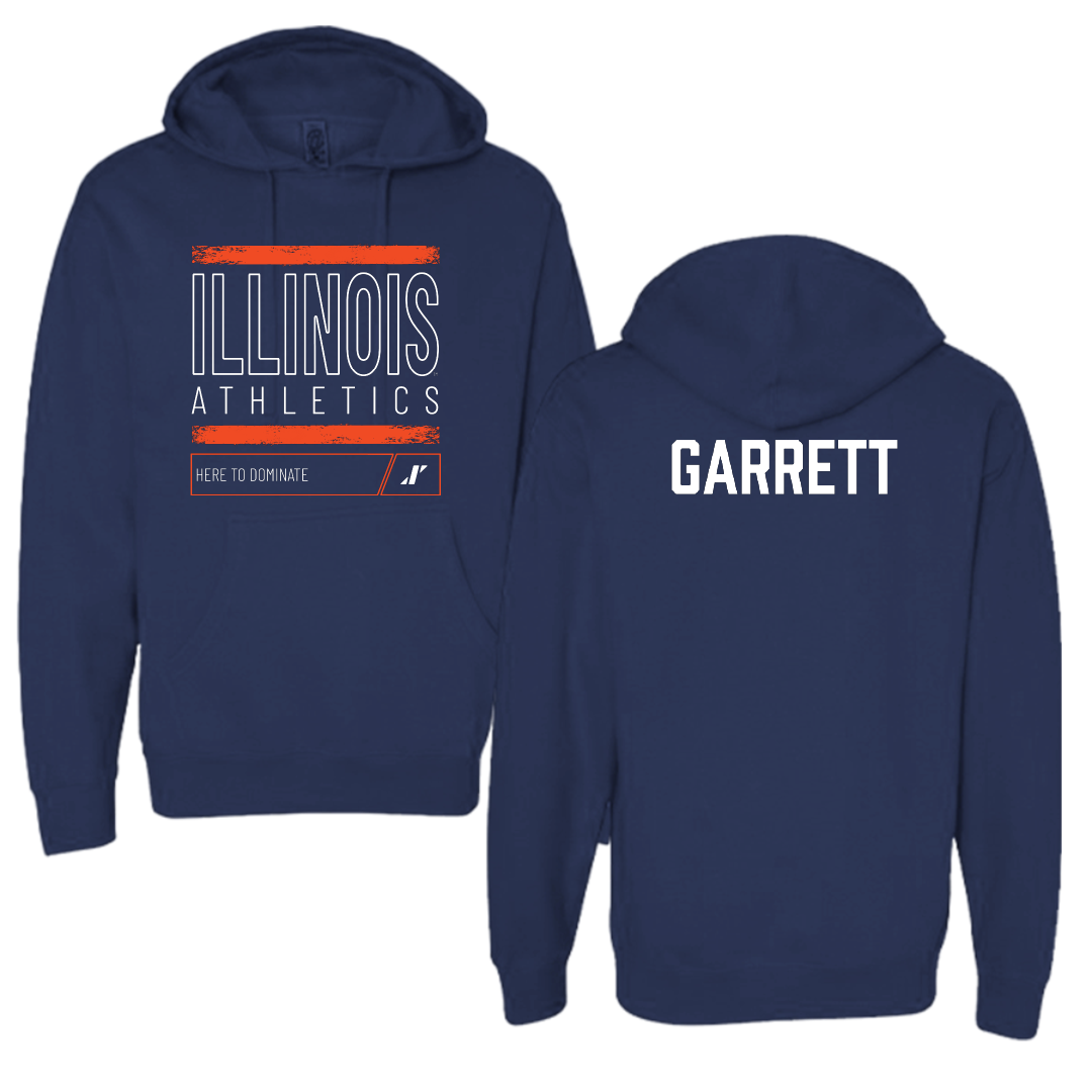 University of Illinois TF and XC Navy Dominate Hoodie - Kam Garrett