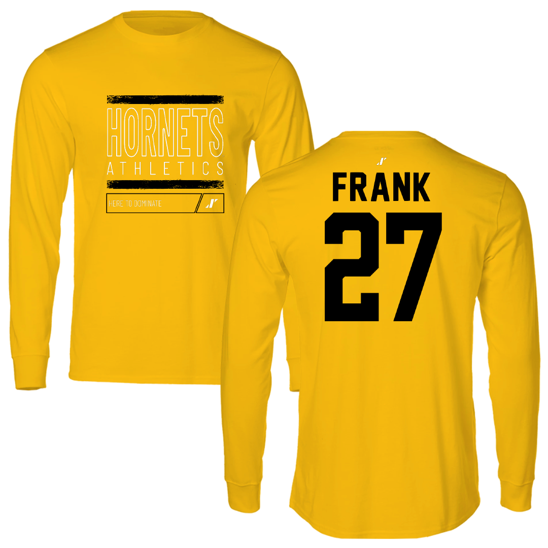 Alabama State University Softball Gold Dominate Performance Long Sleeve - #27 Ayana Frank