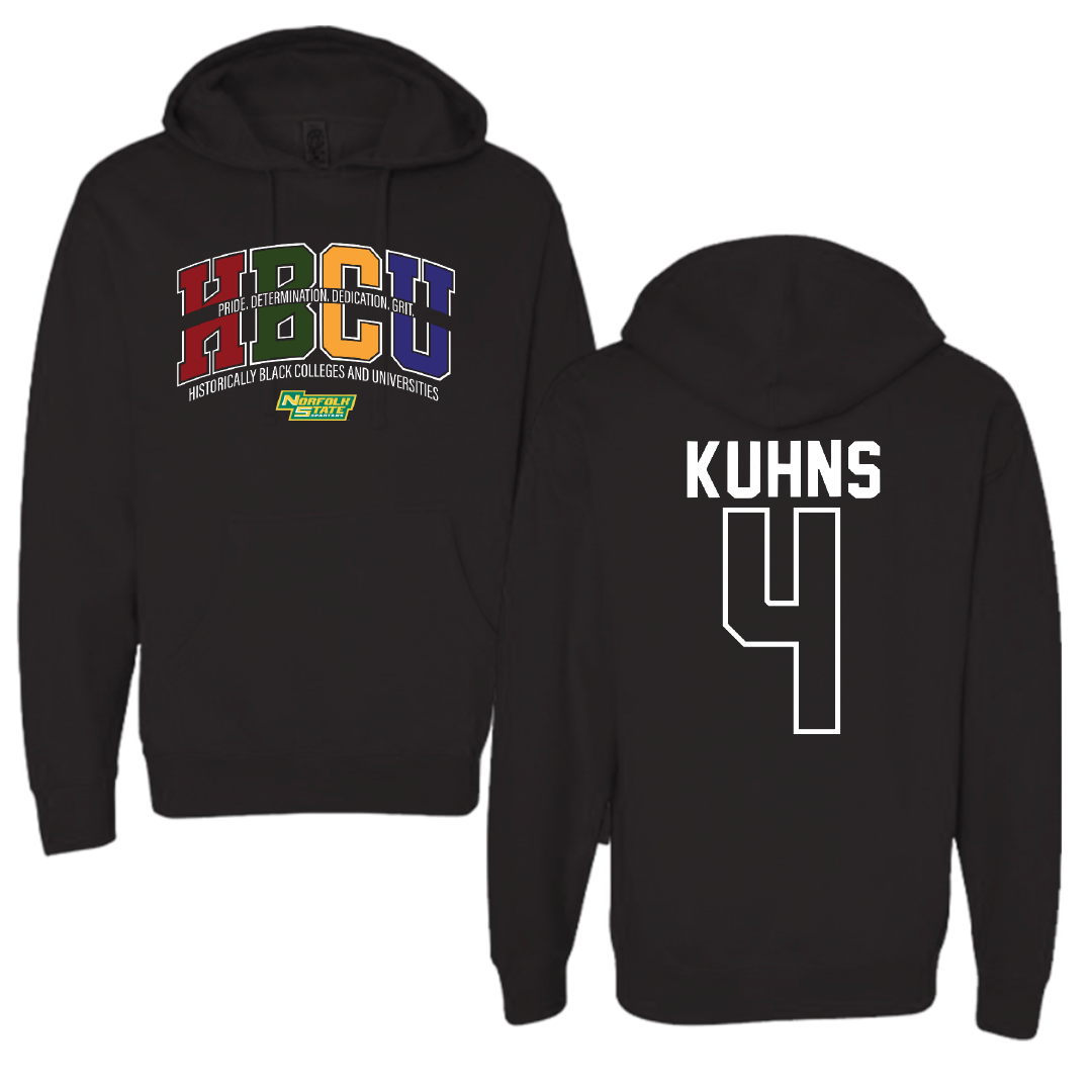 Norfolk State University Football Black HBCU Hoodie - #4 Otto Kuhns