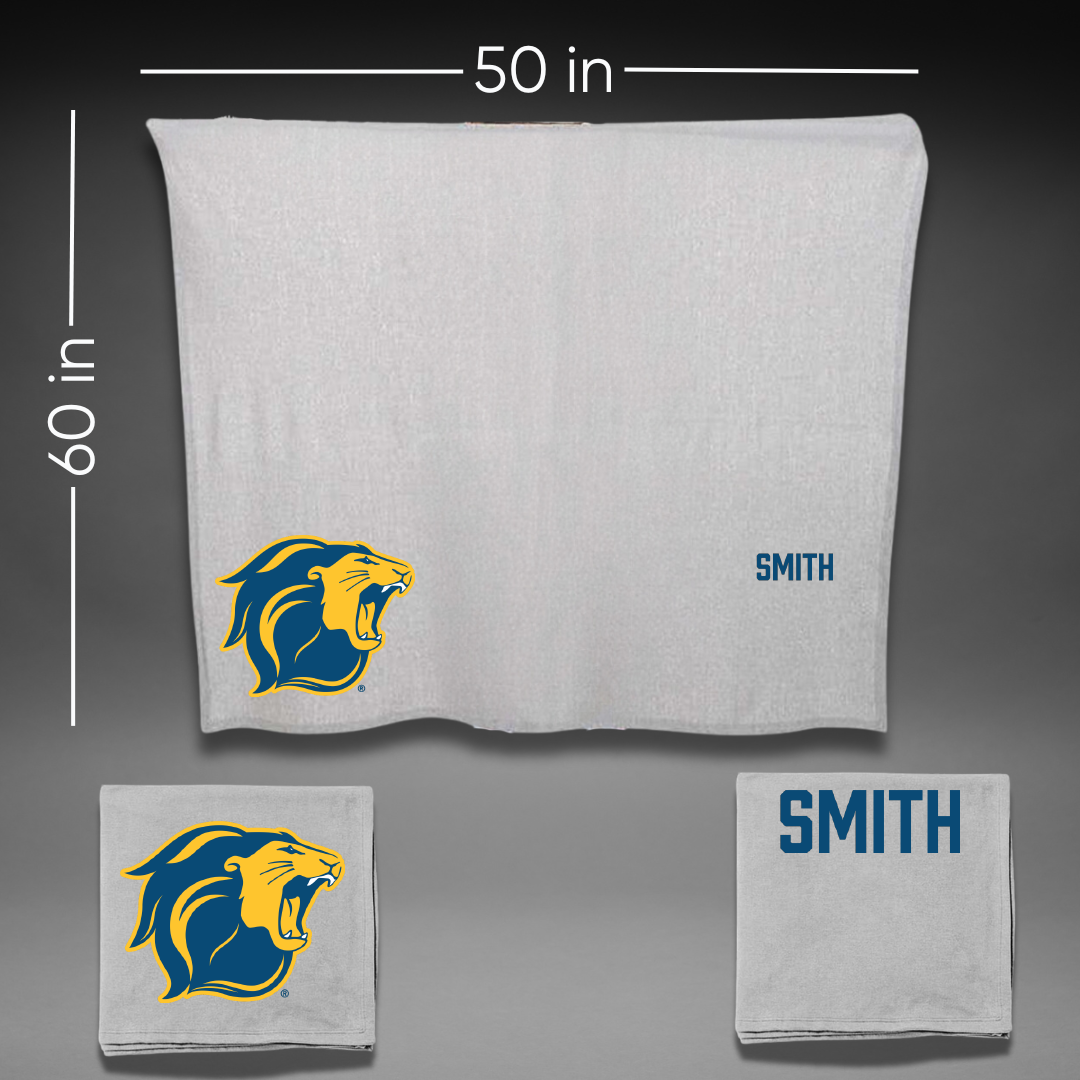 The College of New Jersey TF and XC Gray Blanket - Tyler Smith