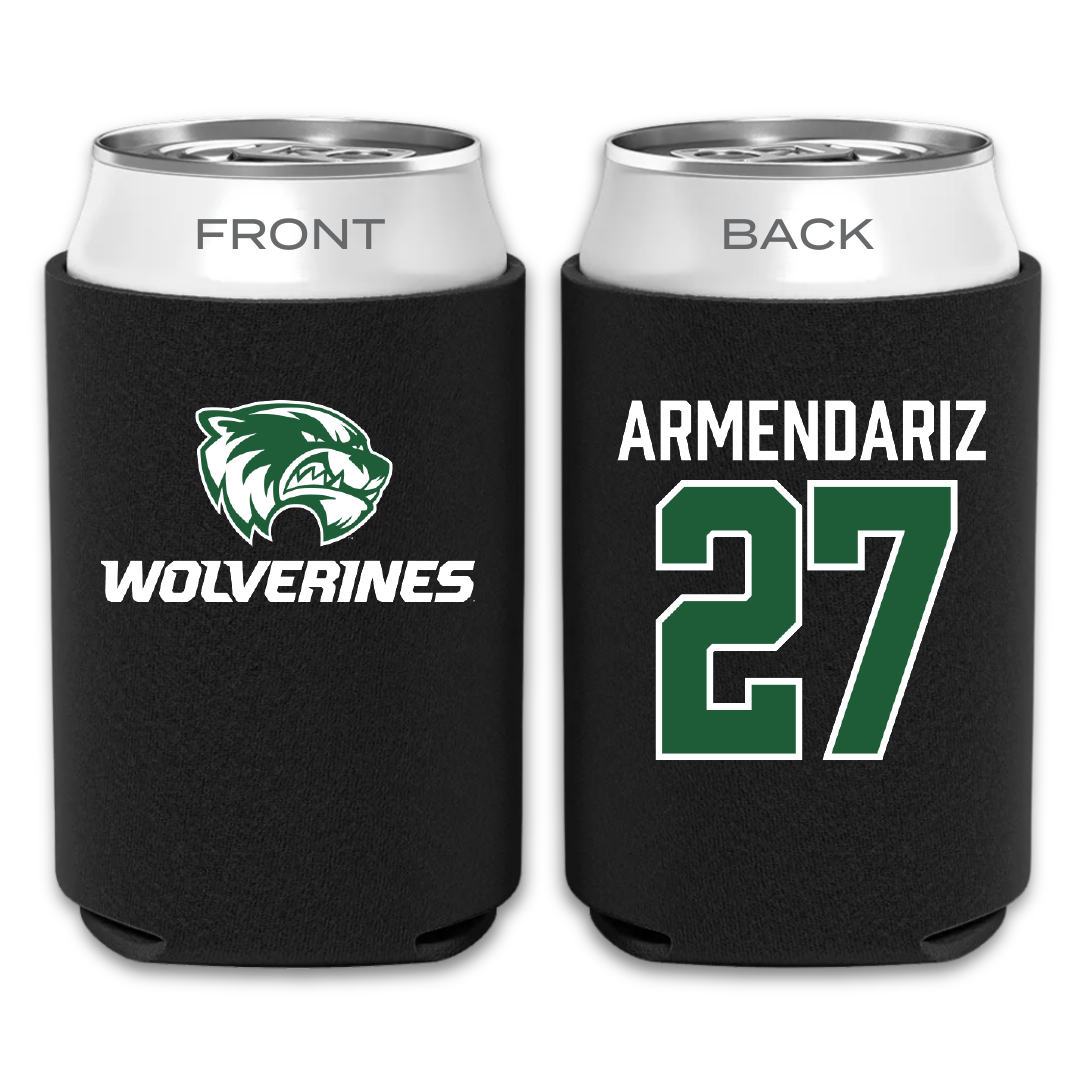 Utah Valley University Softball Black Can Cooler - #27 Payge Armendariz
