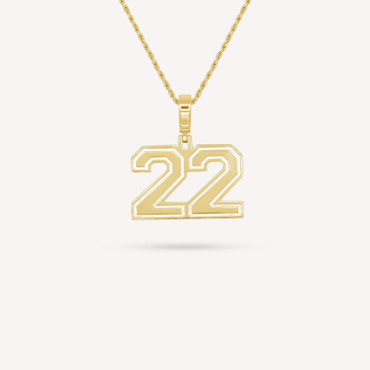 Gold Presidents Pendant and Chain - #22 Nikki Mennella