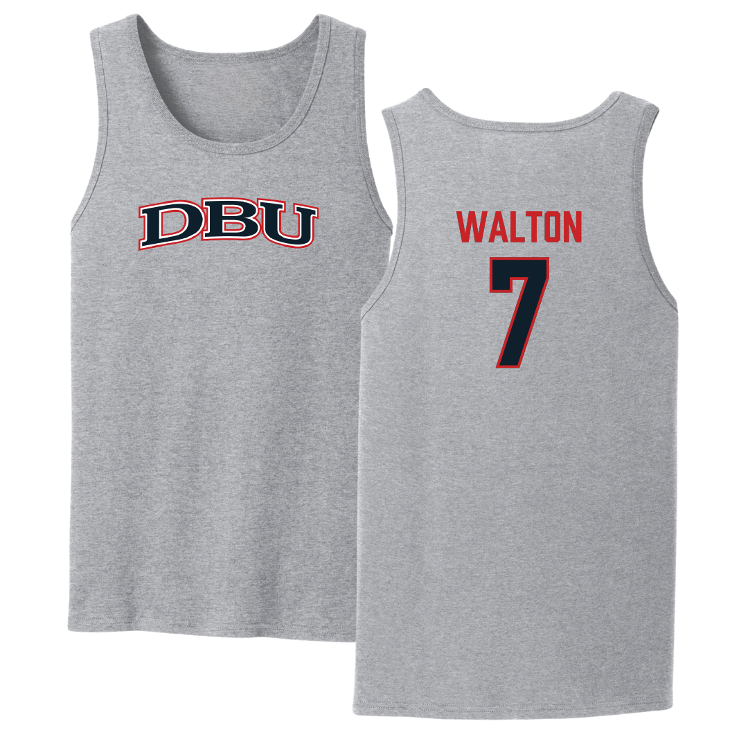 Dallas Baptist University Volleyball Sport Gray Tank Top - #7 Aryn Walton