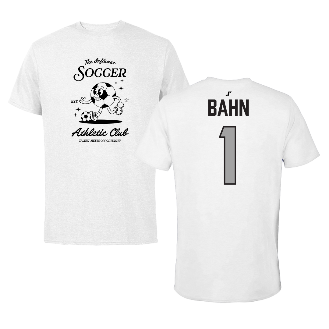 Soccer White Influxer Athletic Club Tee - #1 Katie Bahn