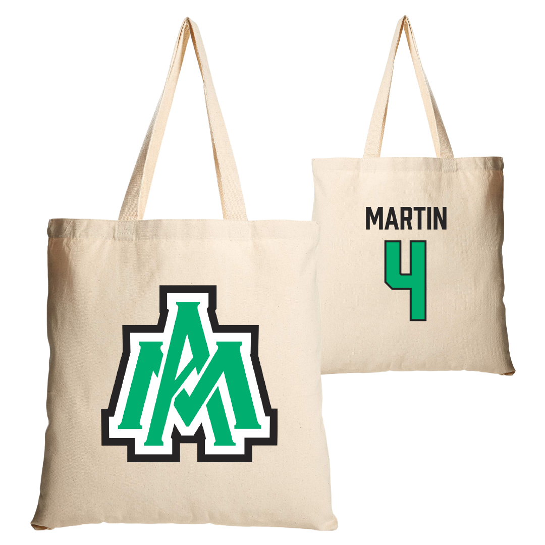 University of Arkansas-Monticello Softball Tan Canvas Tote Bag - #4 Makenzie Martin