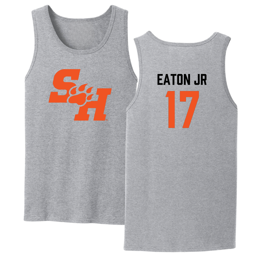 Sam Houston State University Football Sport Gray Tank Top - #17 Christopher Eaton Jr
