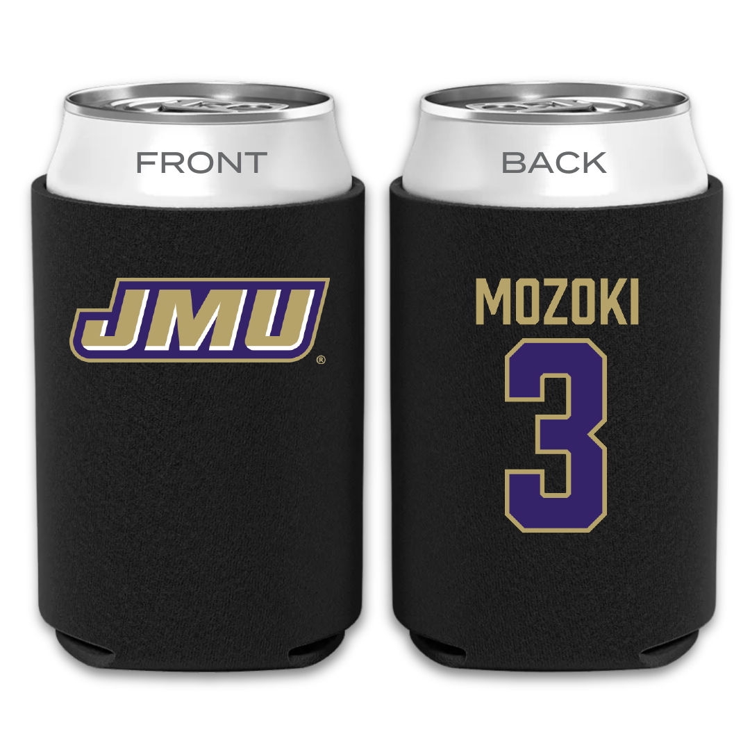 James Madison University Baseball Black Can Cooler - #3 Todd Mozoki