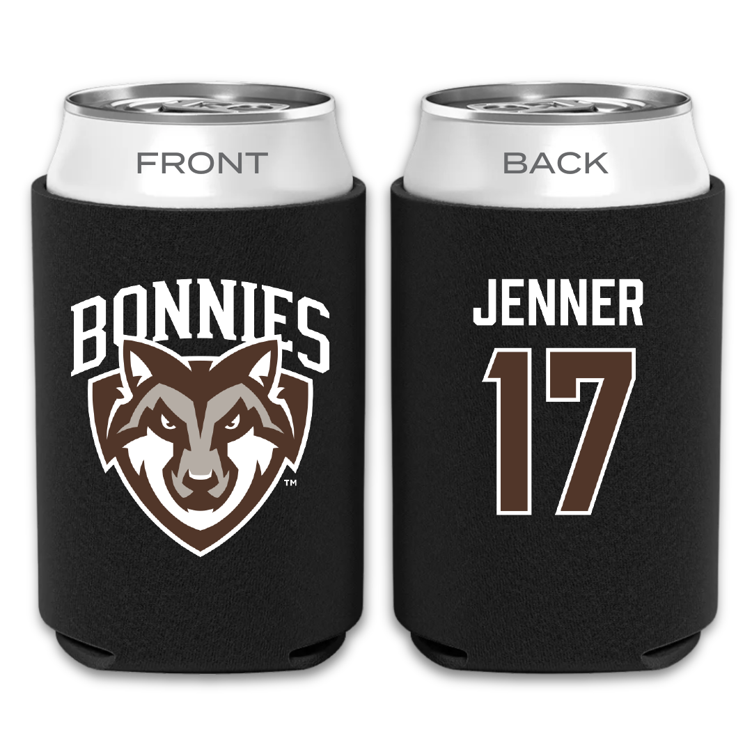 St. Bonaventure University Lacrosse Black Can Cooler - #17 Sylvi Jenner