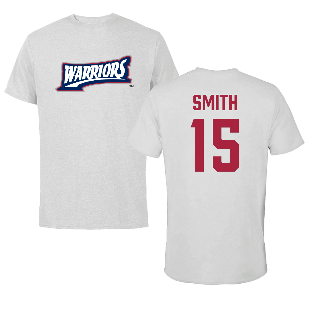 Sterling College Basketball Light Gray Warriors Tee - #15 Julian Smith
