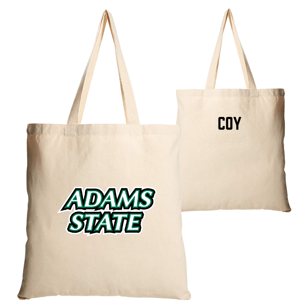 Adams State University Wrestling Tan Canvas Tote Bag - Greg Coy
