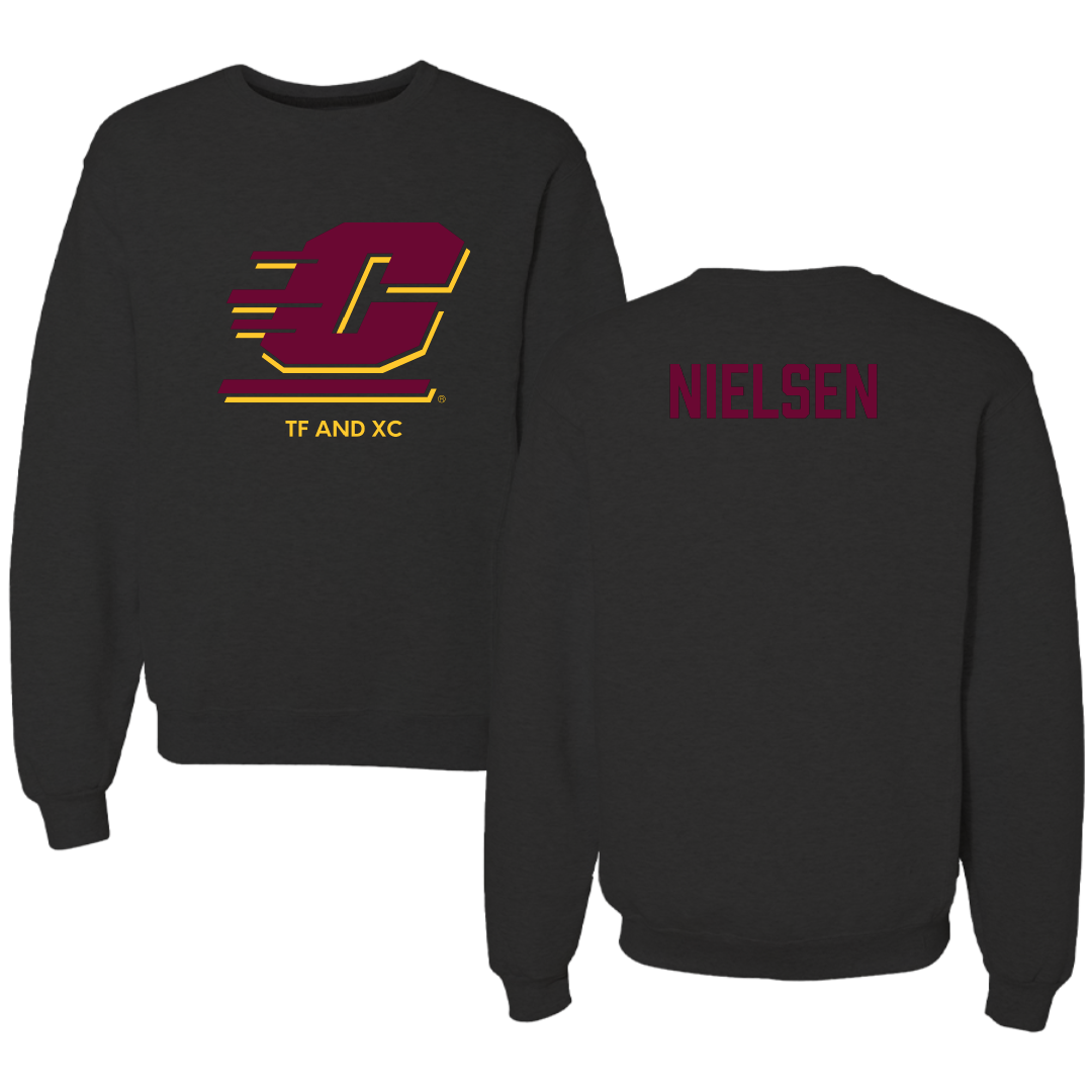 Central Michigan University TF and XC Black Crewneck - Riley Nielsen