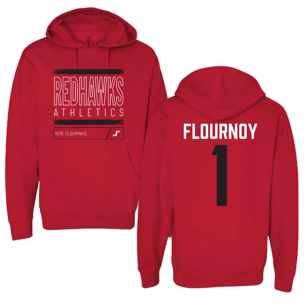 Southeast Missouri State University Football Red Dominate Hoodie - #1 Ryan Flournoy