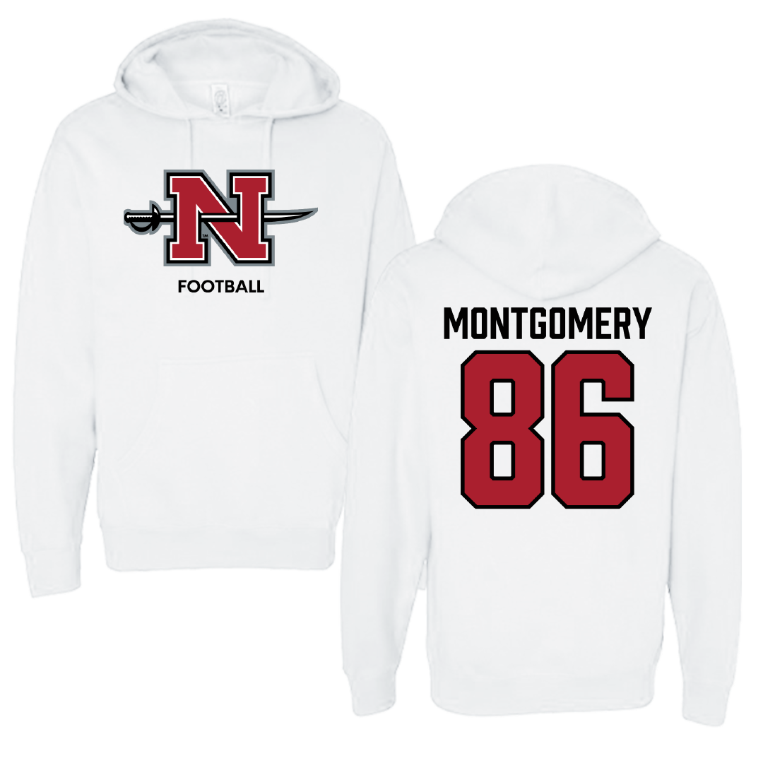 Nicholls State University Football White Hoodie - #86 Ty Montgomery