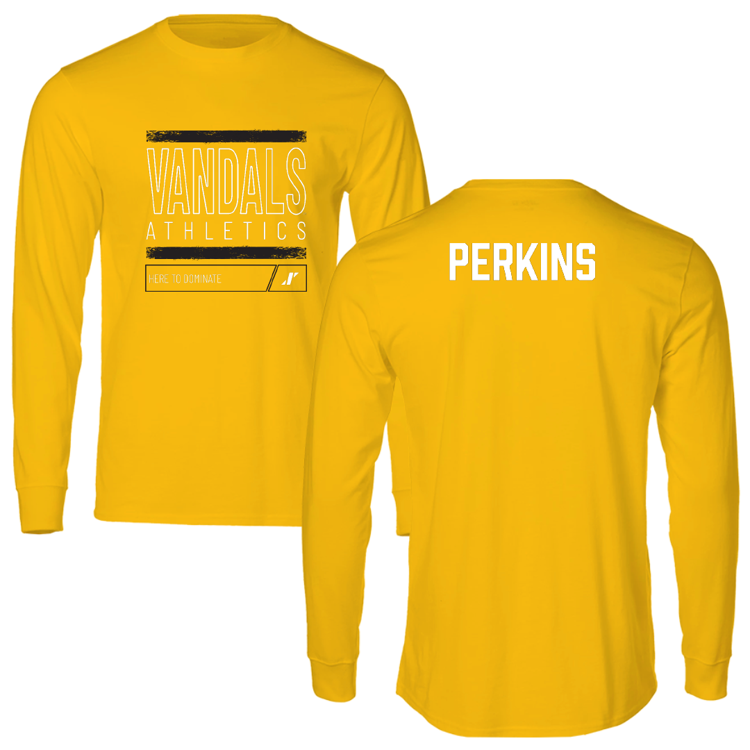 University of Idaho Swimming & Diving Gold Dominate Long Sleeve - Amelia Perkins
