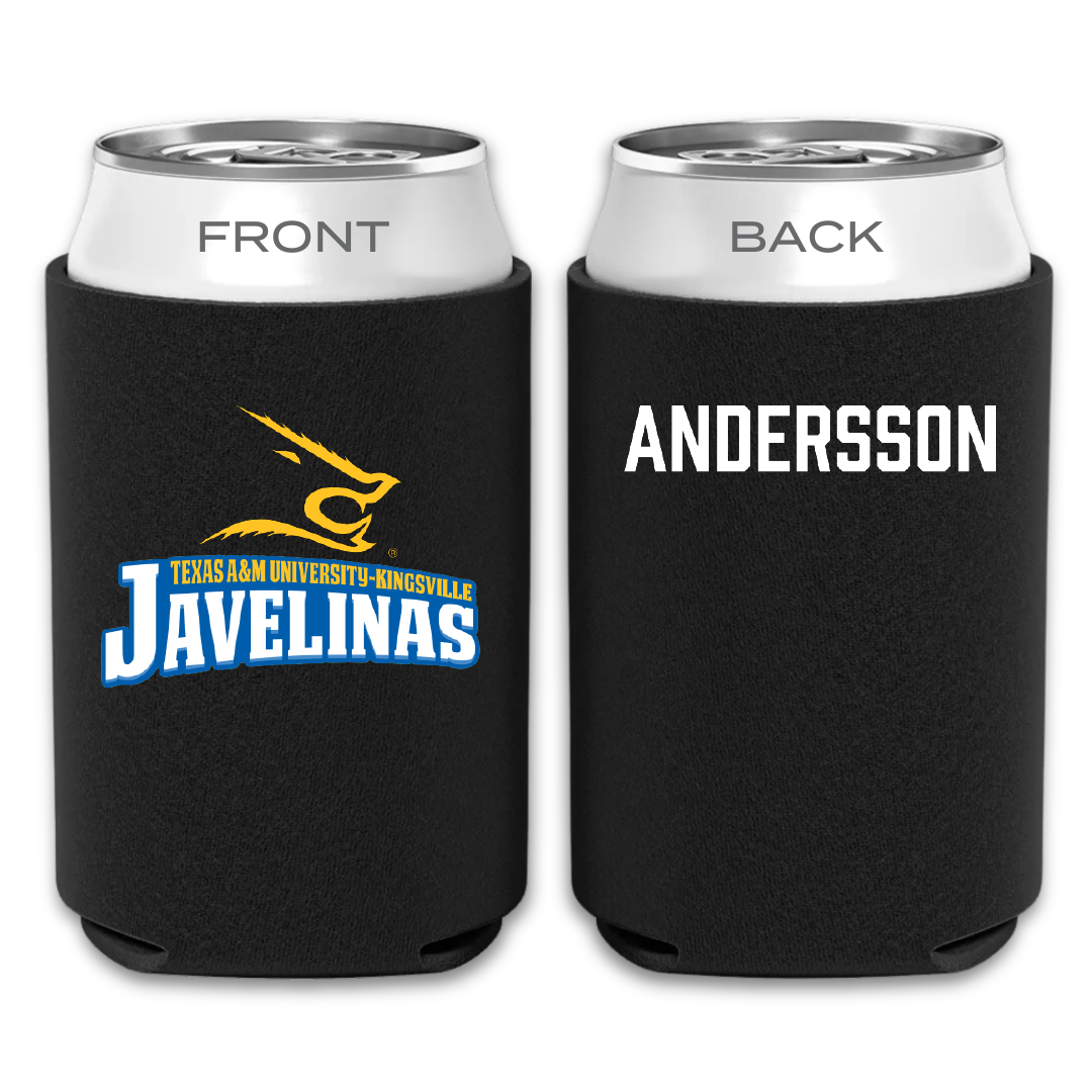 Texas A&M University-Kingsville Tennis Black Can Cooler - Annika Andersson