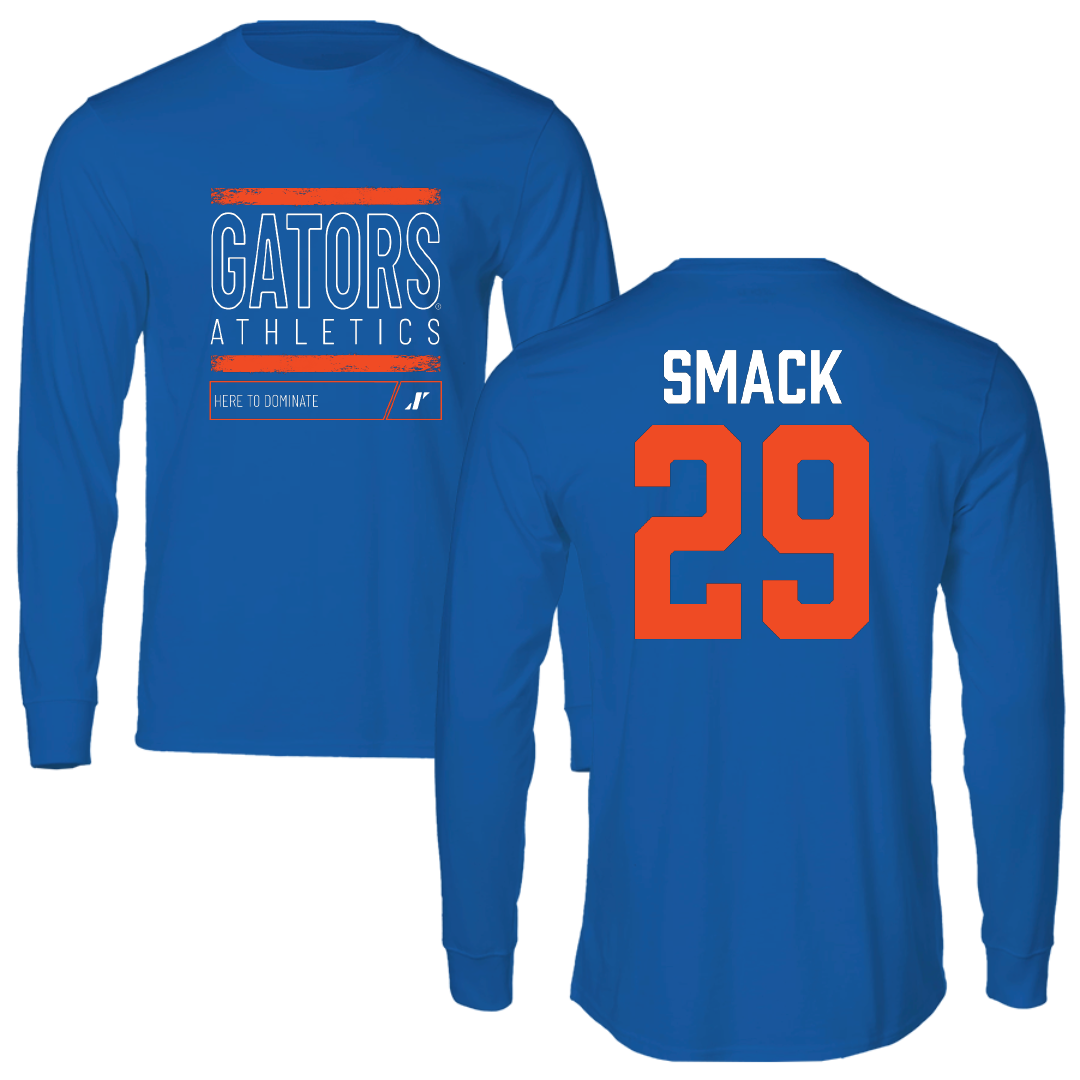 University of Florida Football Blue Dominate Long Sleeve - #29 Trey Smack