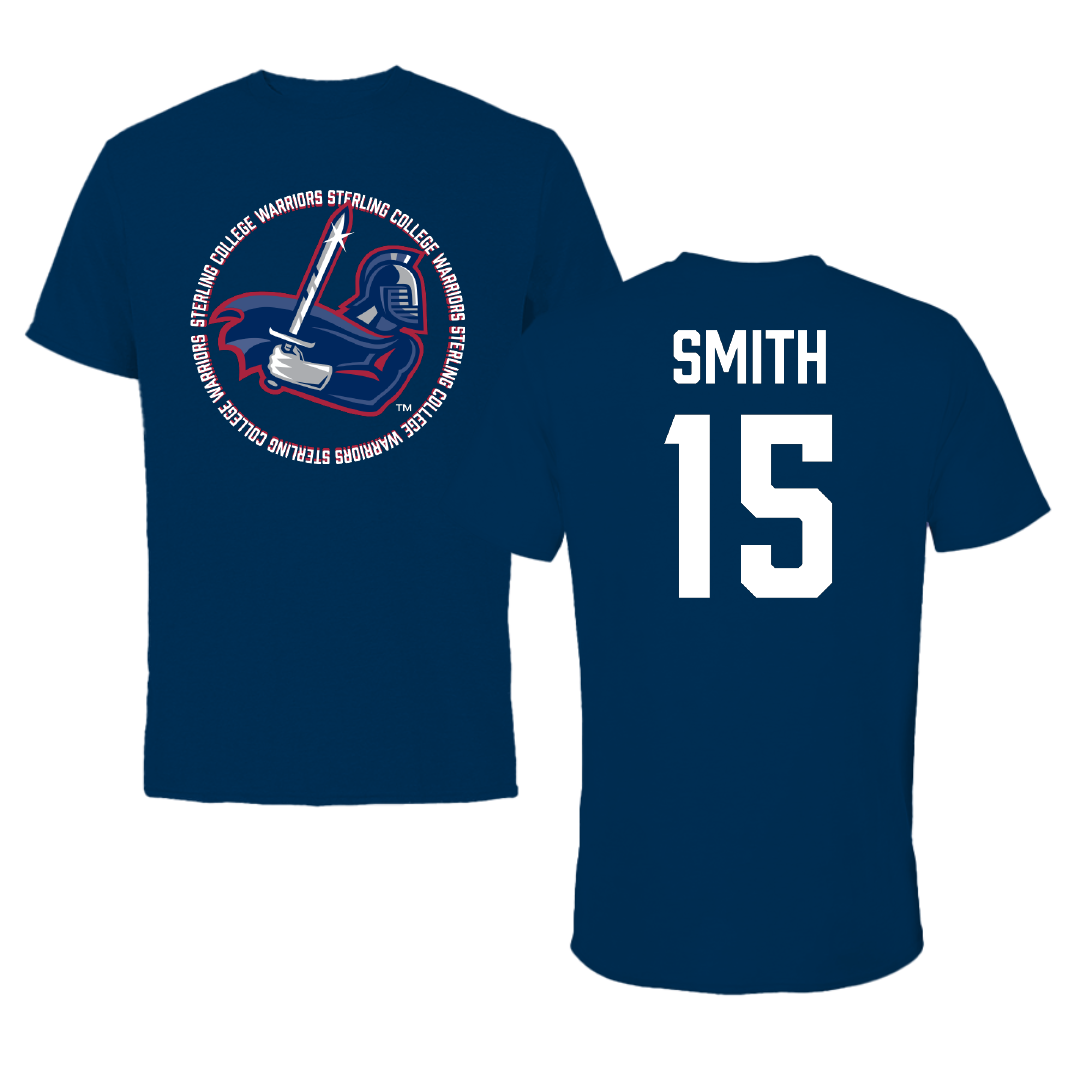 Sterling College Basketball Navy General Tee - #15 Julian Smith