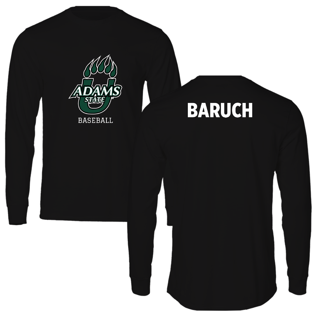 Adams State University Baseball Black State Performance Long Sleeve - Shaked Baruch