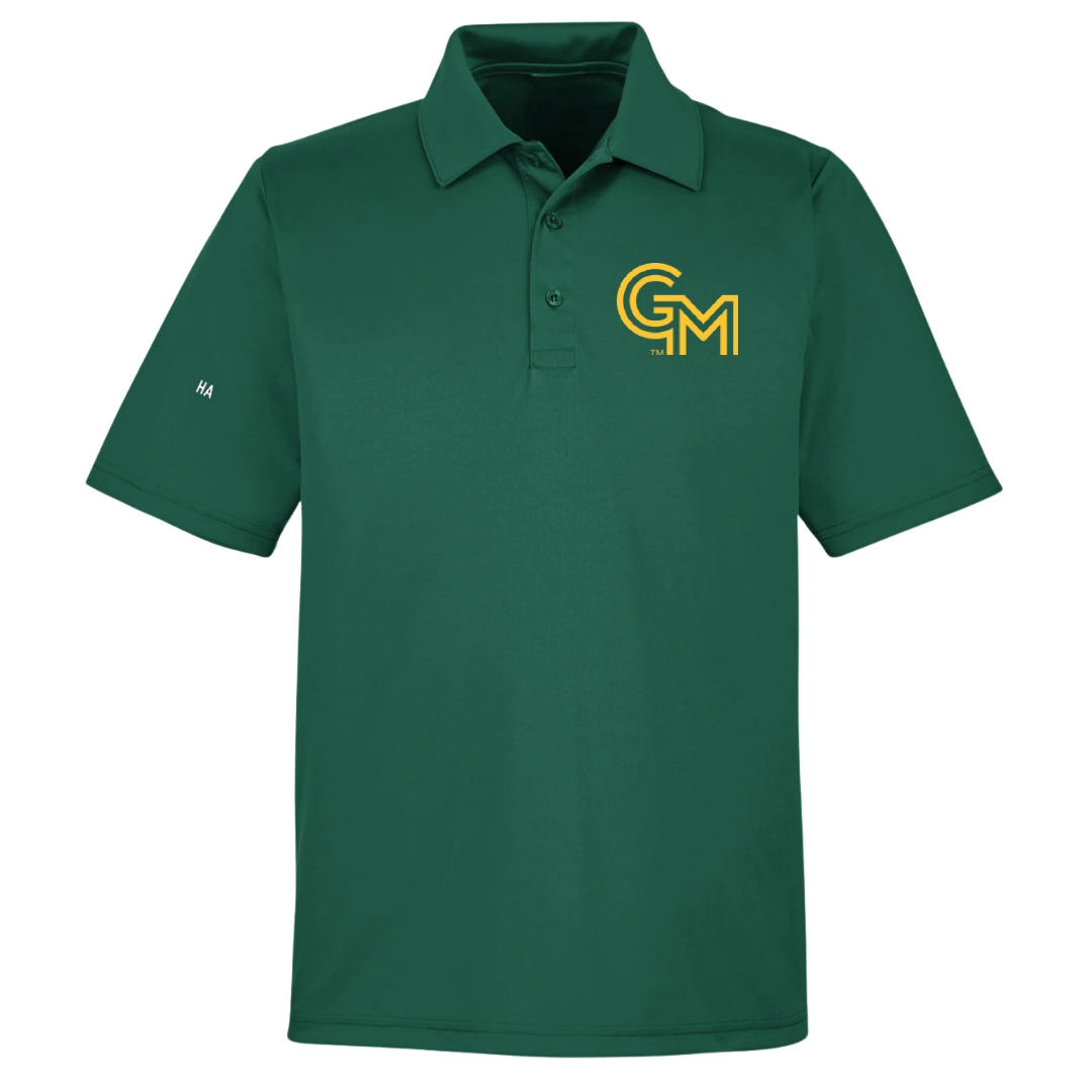 George Mason University Tennis (M) Forest Green Polo - Dustin Ha