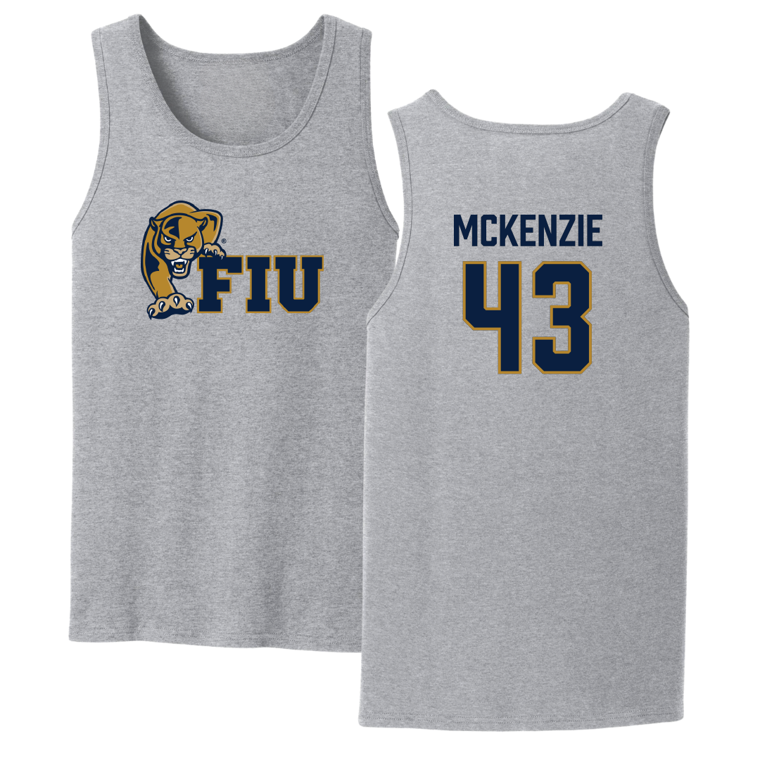 Florida International University Baseball Sport Gray Tank Top - #43 Jacob McKenzie