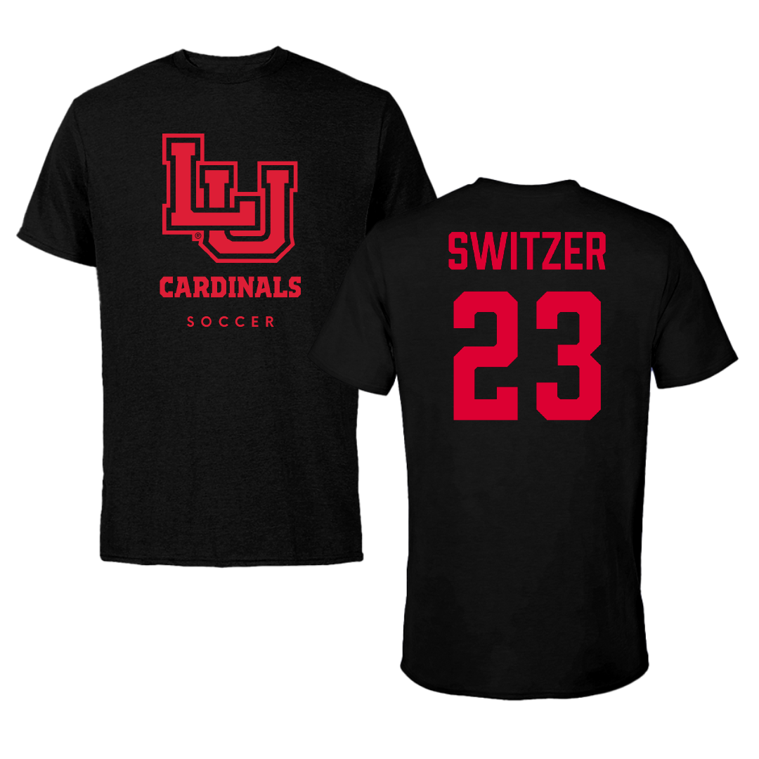 Lamar University Soccer Black Cardinal Tee - #23 Anneliese Switzer