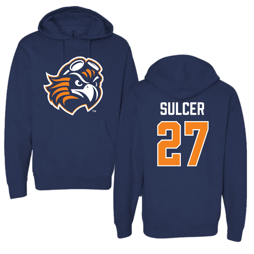 University of Tennessee at Martin Volleyball Navy Hoodie - #27 Dylan Sulcer