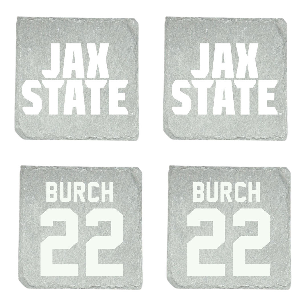 Jacksonville State University Soccer Stone Coaster (4 Pack)  - #22 Reese Burch
