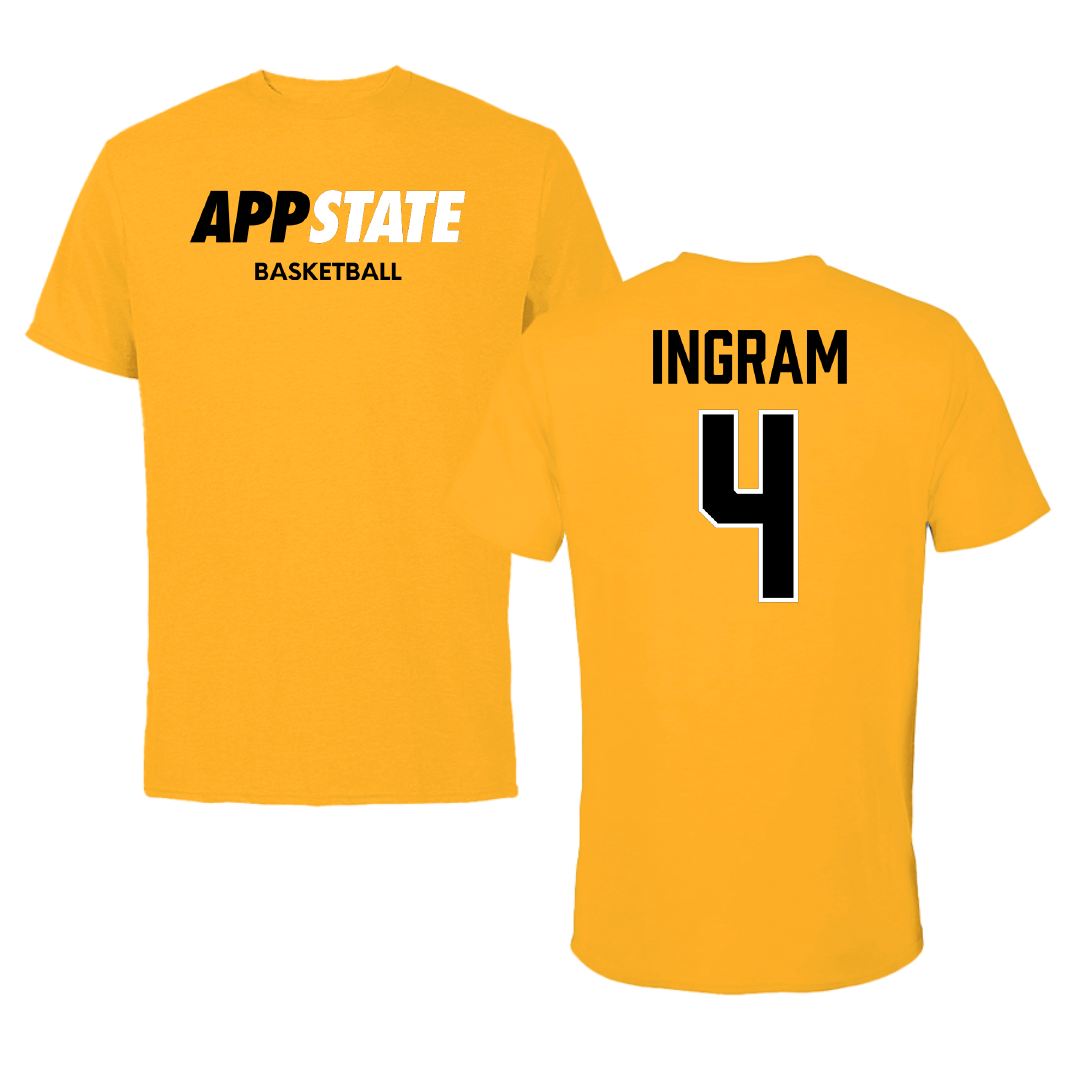 Appalachian State University Basketball (W) Gold Tee - #4 J'Mani Ingram
