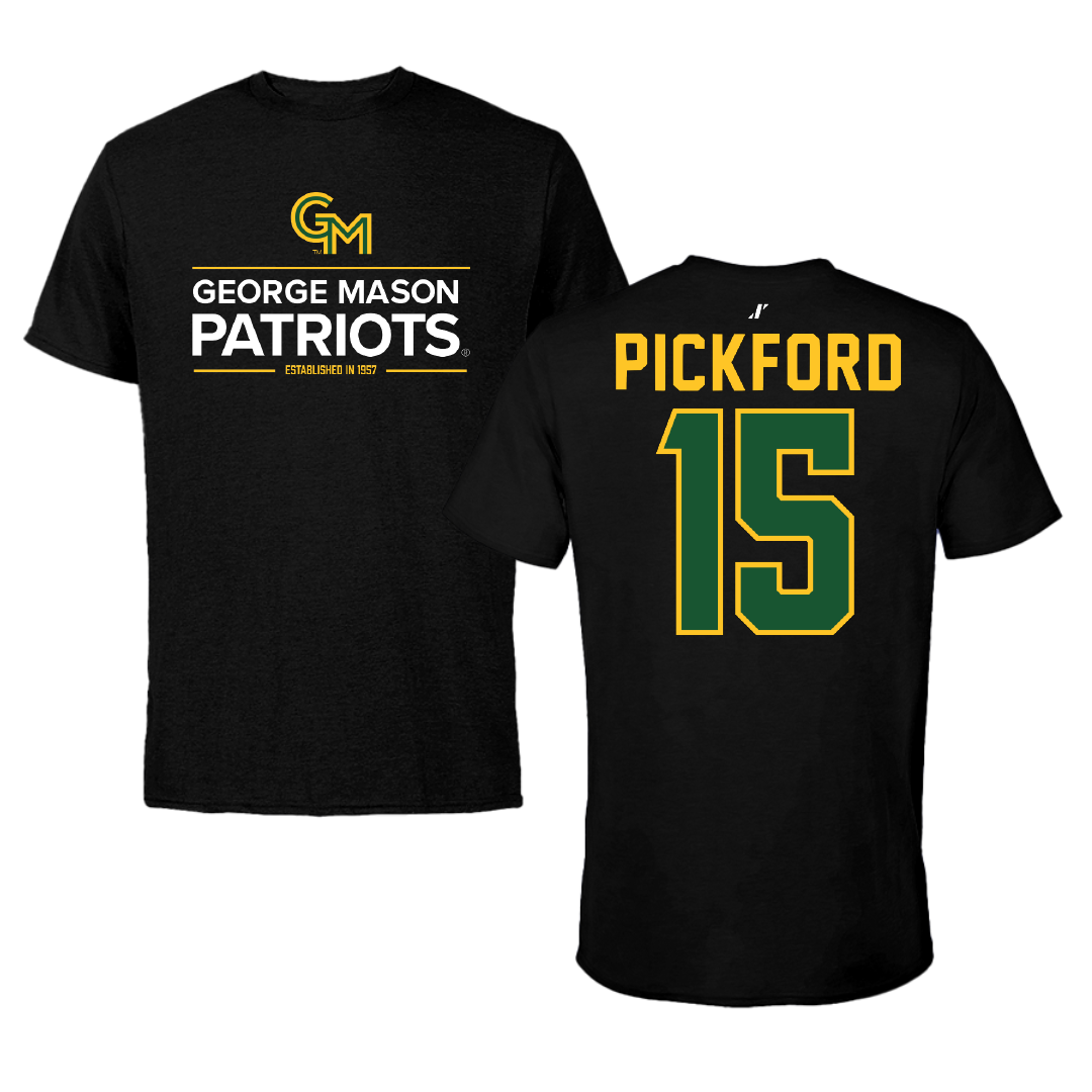 George Mason University Softball Black General Performance Tee - #15 Logan Pickford