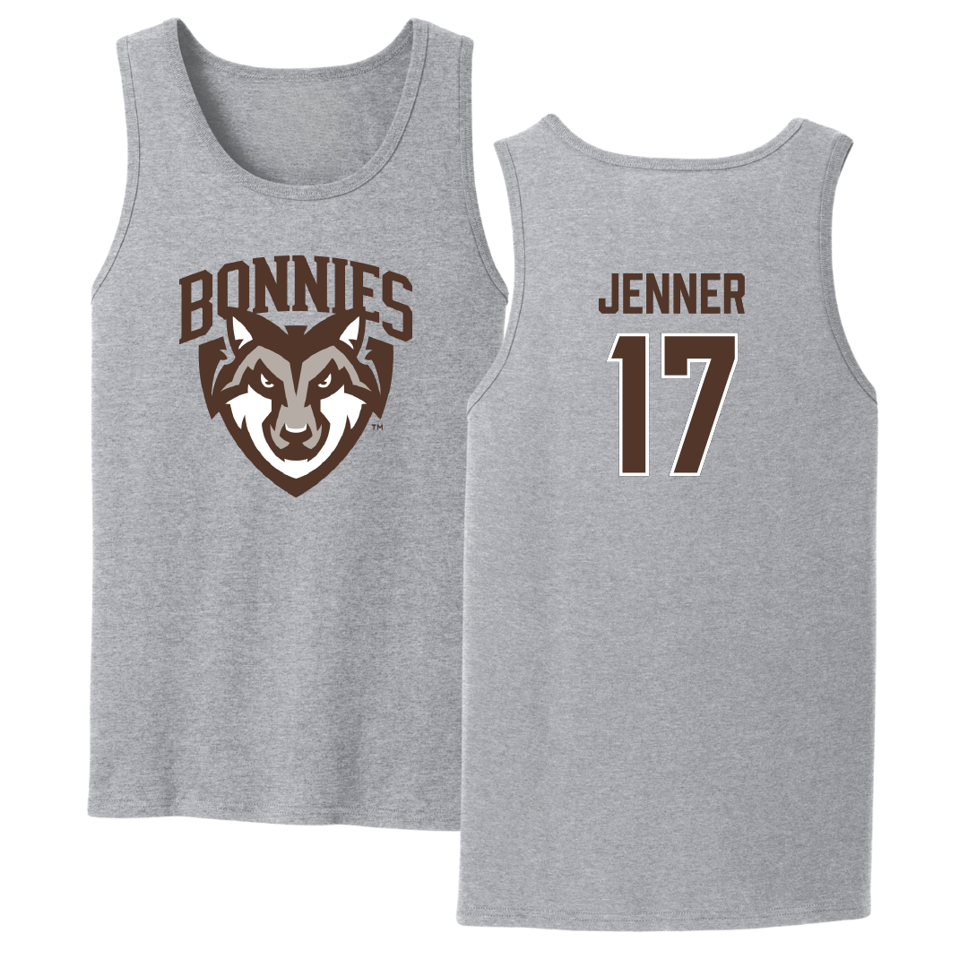 St. Bonaventure University Lacrosse Sport Gray Tank Top - #17 Sylvi Jenner