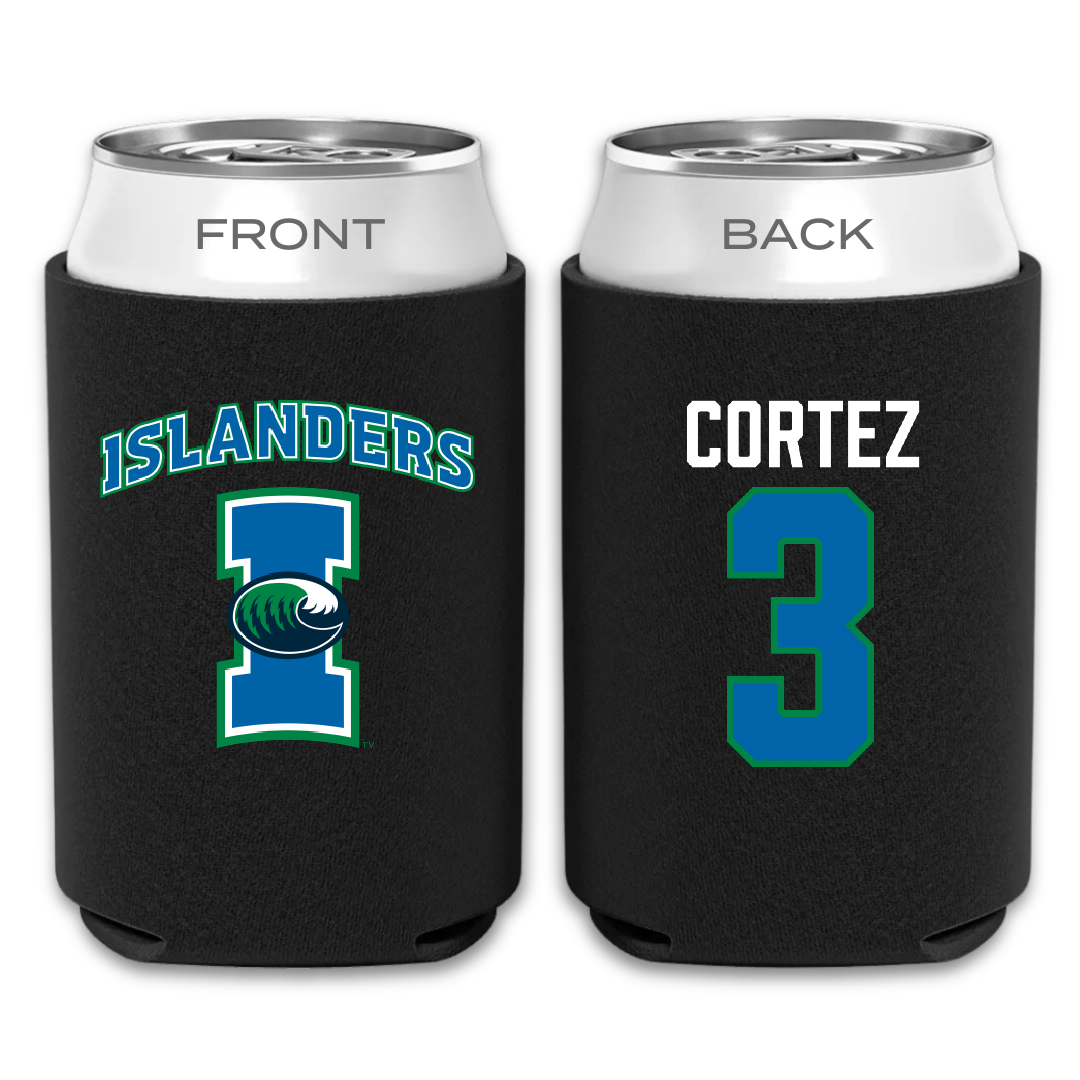 Texas A&M University-Corpus Christi Beach Volleyball Black Can Cooler - #3 Elizabeth Cortez
