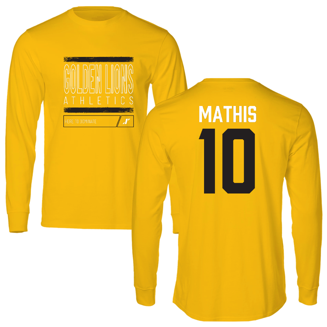 University of Arkansas-Pine Bluff Softball Gold Dominate Long Sleeve - #10 Janai Mathis