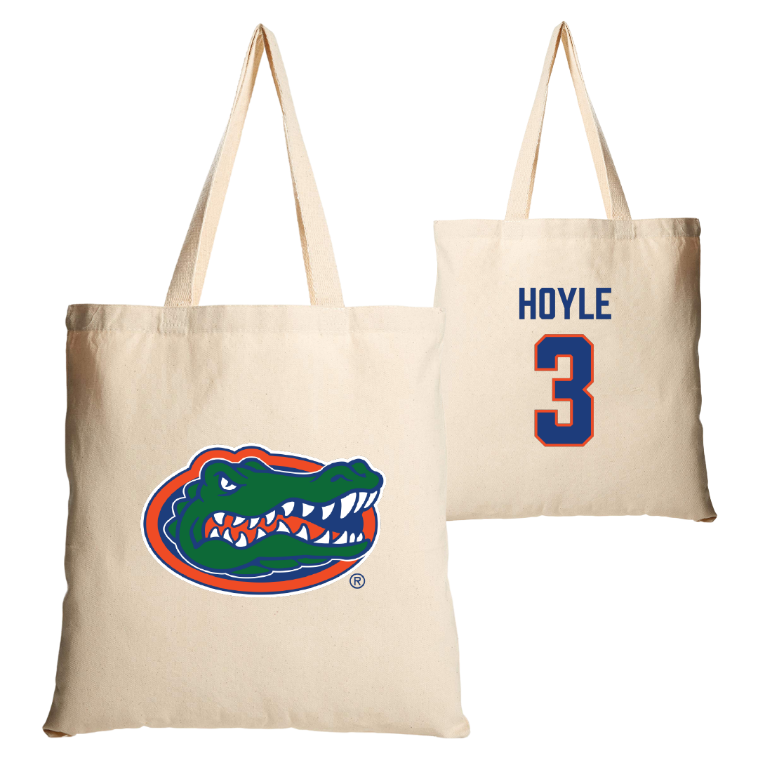 University of Florida Volleyball Tan Canvas Tote Bag - #3 Emerson Hoyle