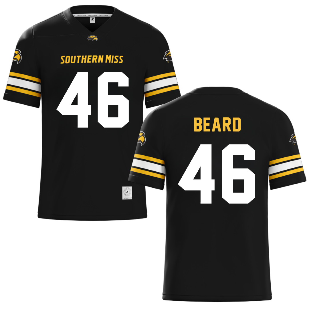 The University of Southern Mississippi Black Football Jersey - #46 Luke Beard