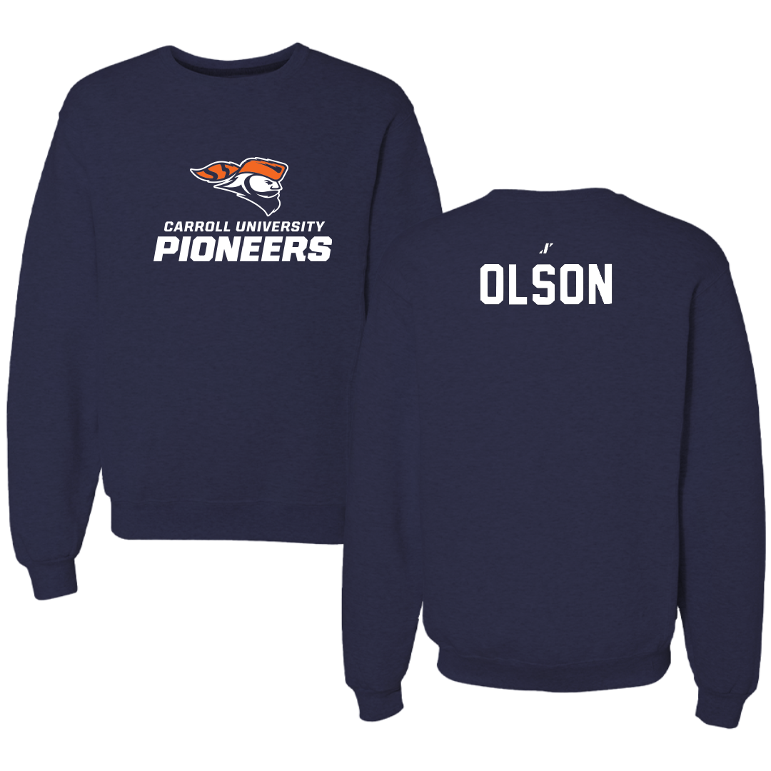 Carroll University TF and XC Navy Crewneck - Bailey Olson