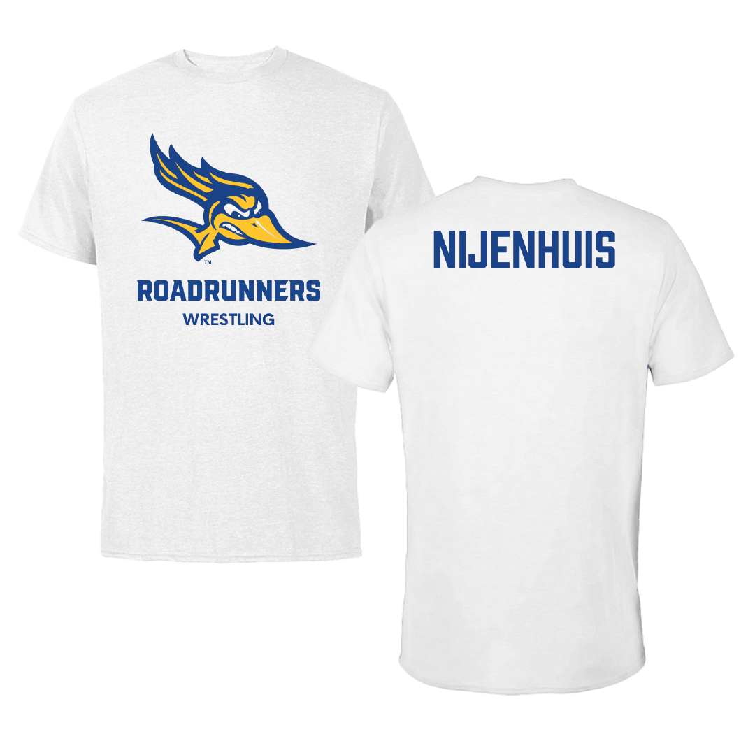 California State University-Bakersfield Wrestling (M) White Tee - Gerrit Nijenhuis