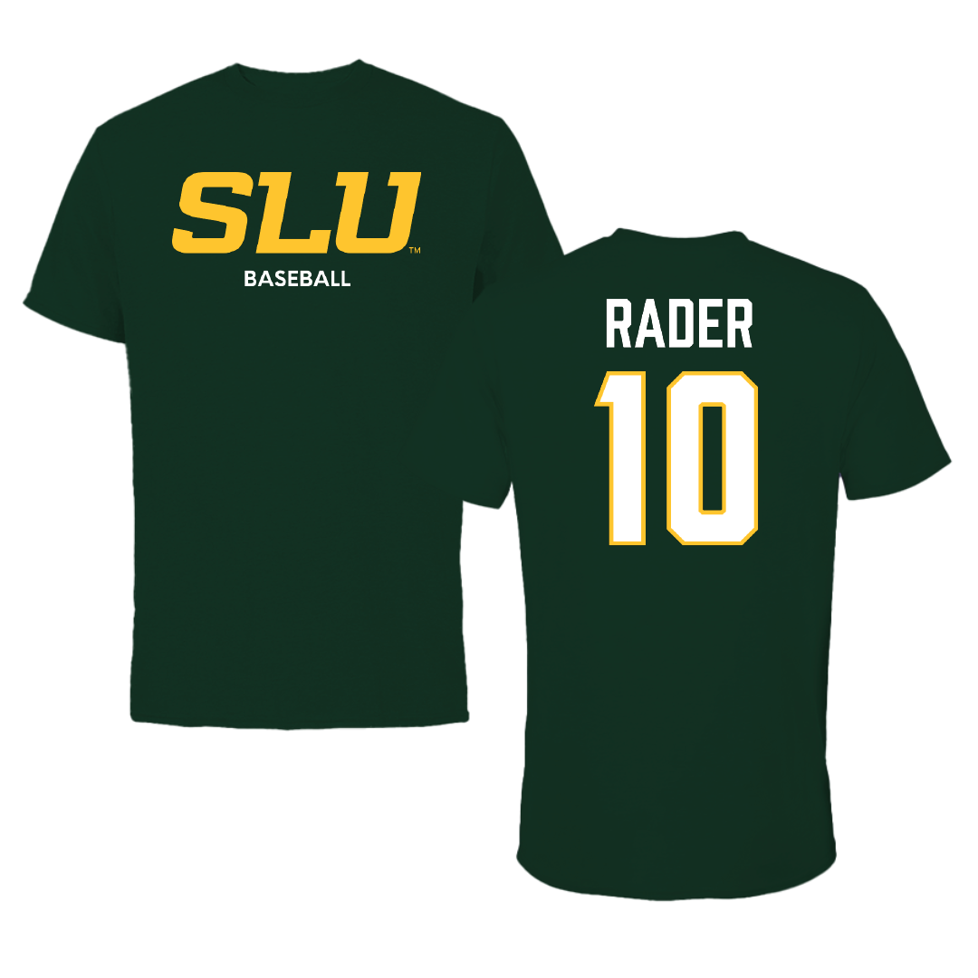 Southeastern Louisiana University Baseball Forest Green Tee - #10 Jeremy Rader
