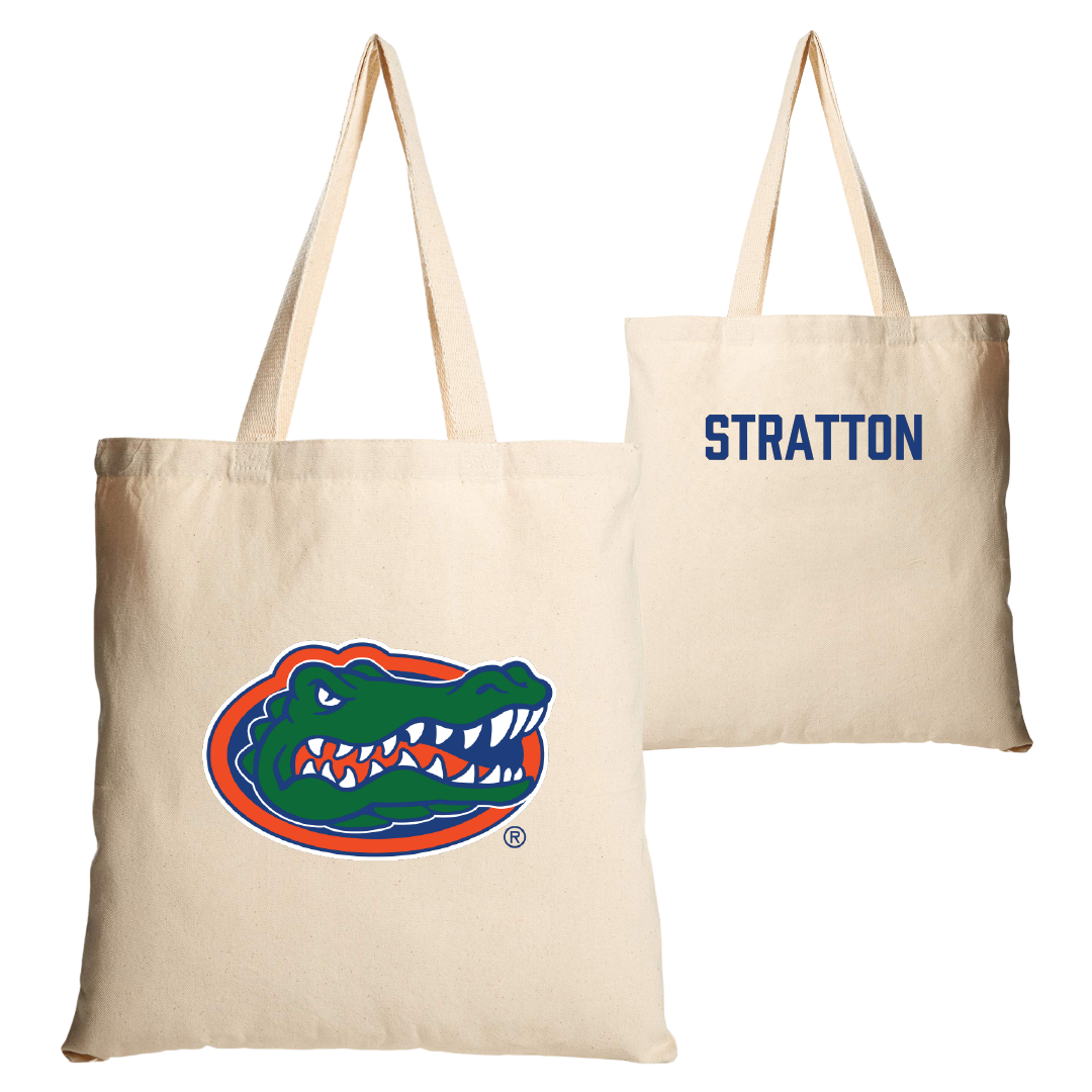 University of Florida TF and XC Tan Canvas Tote Bag - Matthew Stratton