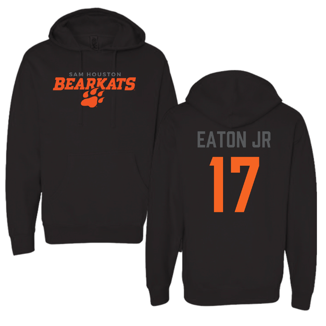 Sam Houston State University Football Black Hoodie - #17 Christopher Eaton Jr
