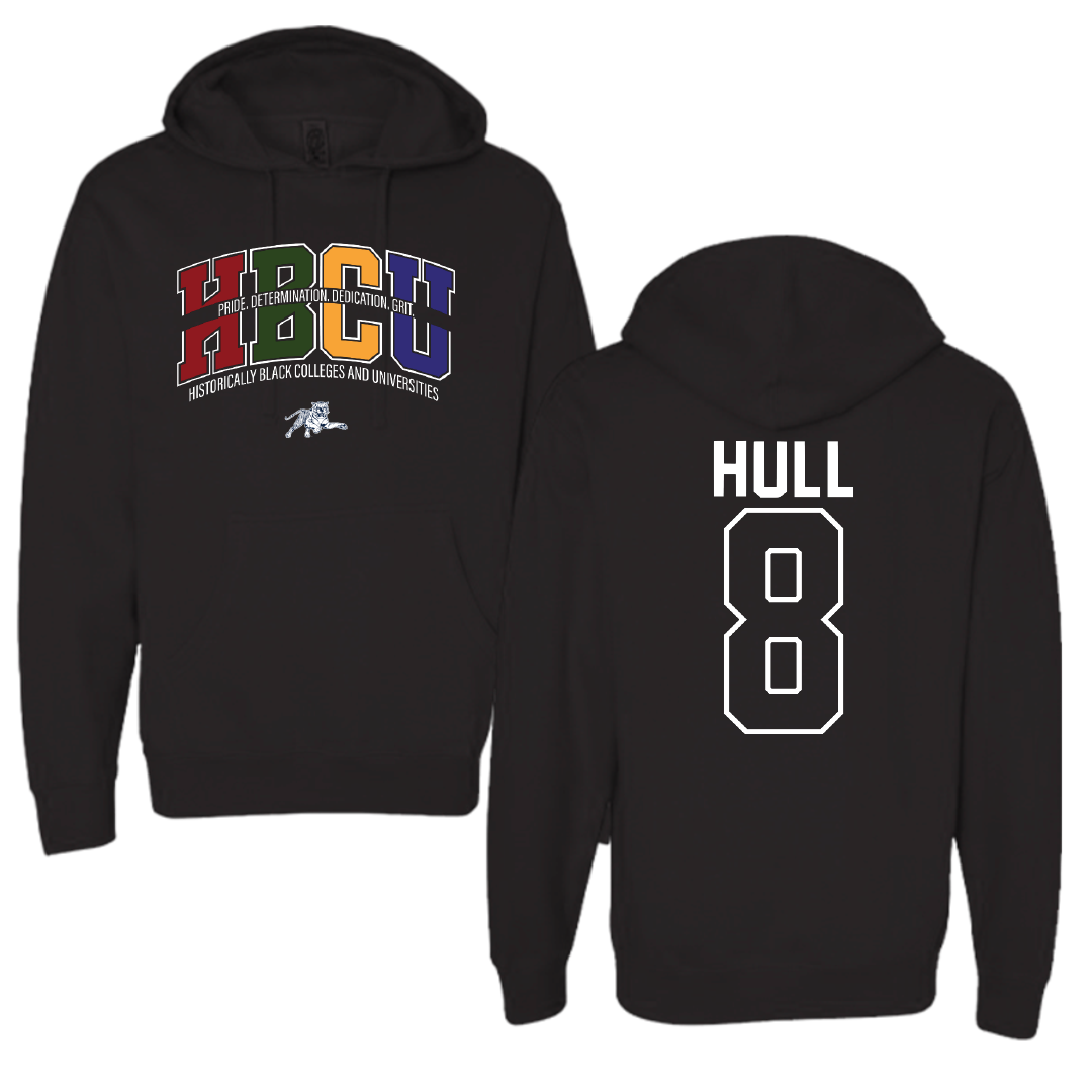 Jackson State University Baseball Black HBCU Hoodie - #8 Davione Hull