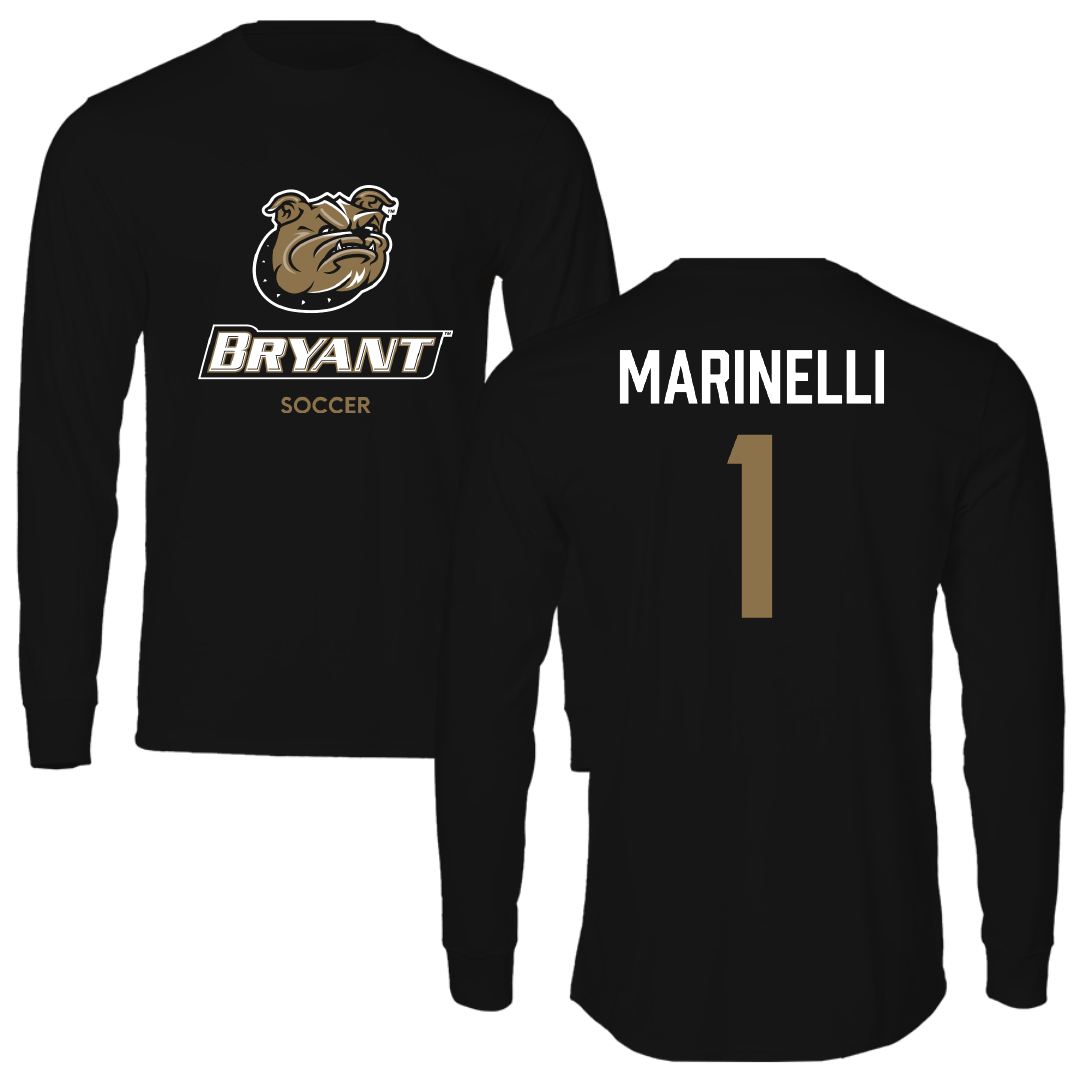 Bryant University Soccer (M) Black Long Sleeve - #1 Luca Marinelli