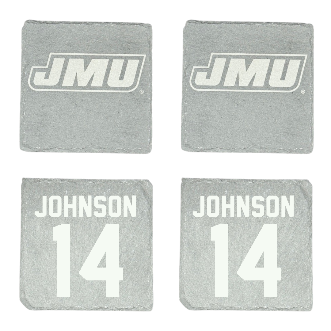 James Madison University Softball Stone Coaster (4 Pack)  - #14 Taylor Johnson