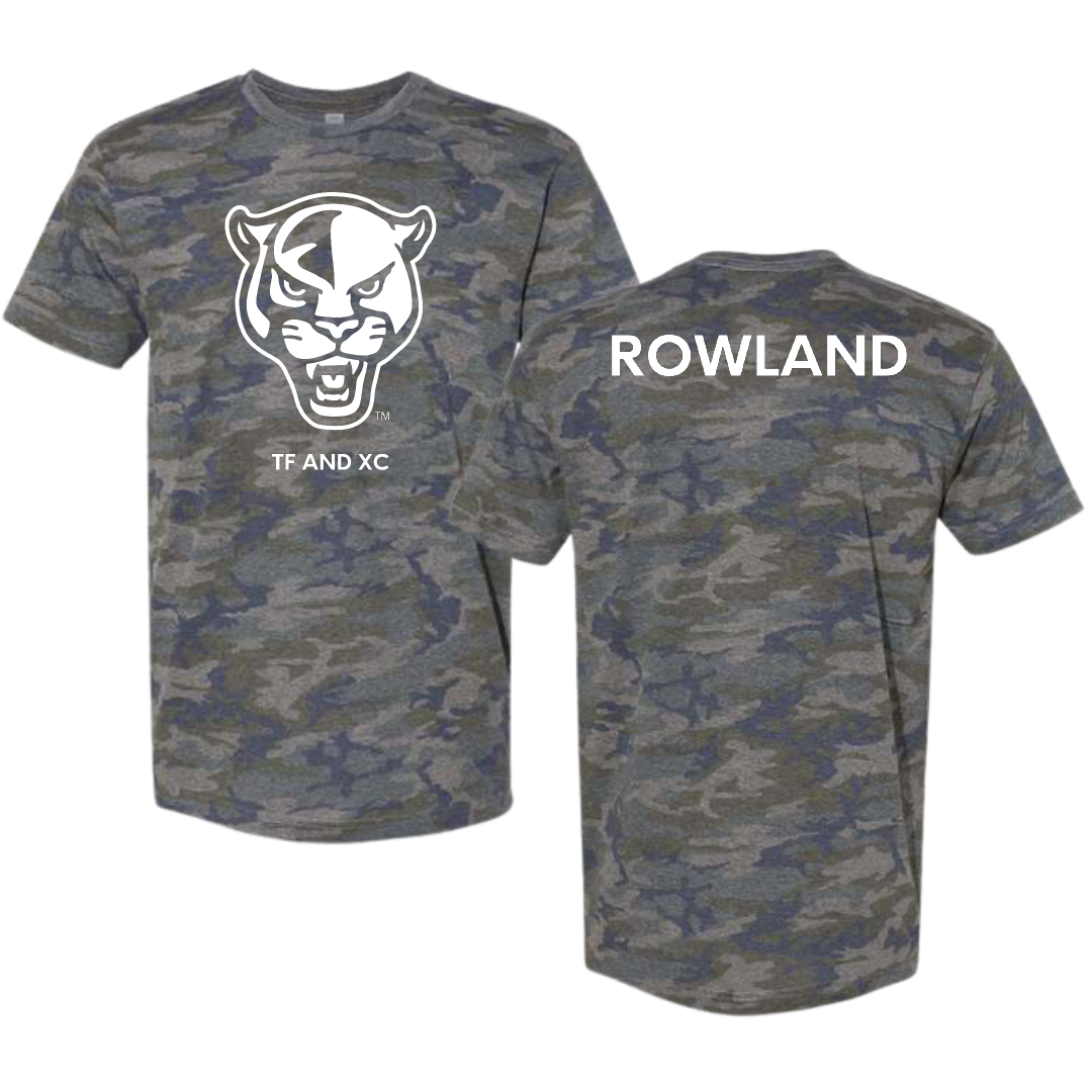 Florida International University TF and XC Vintage Camo Tee - De’quan Rowland