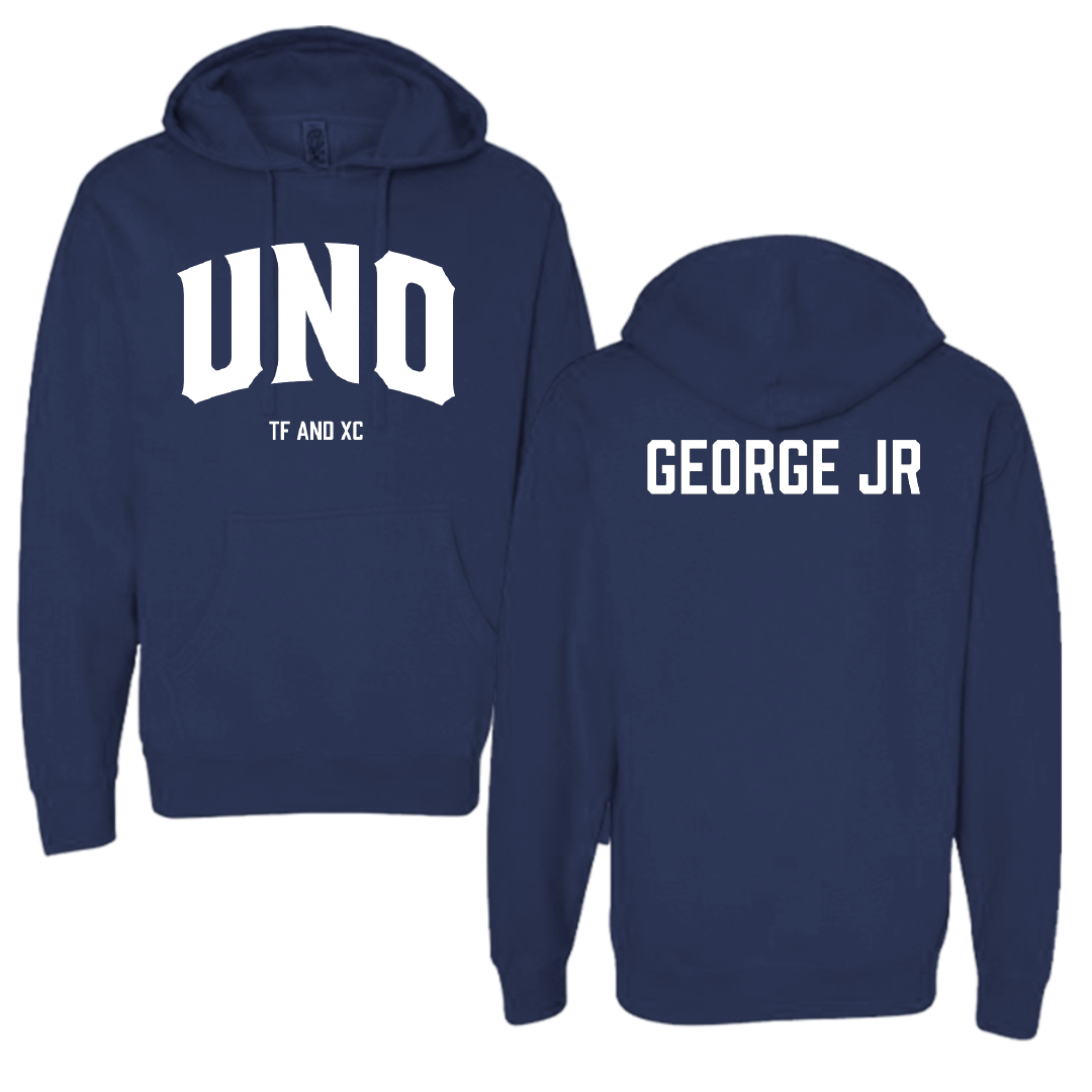 University of New Orleans TF and XC Navy Hoodie - Darryl George Jr