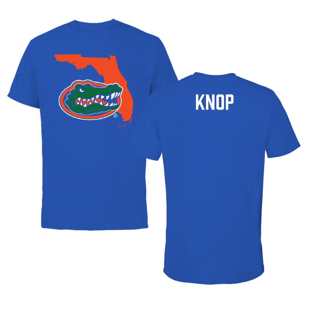 University of Florida Swimming & Diving Blue State Tee - Amadeusz Knop