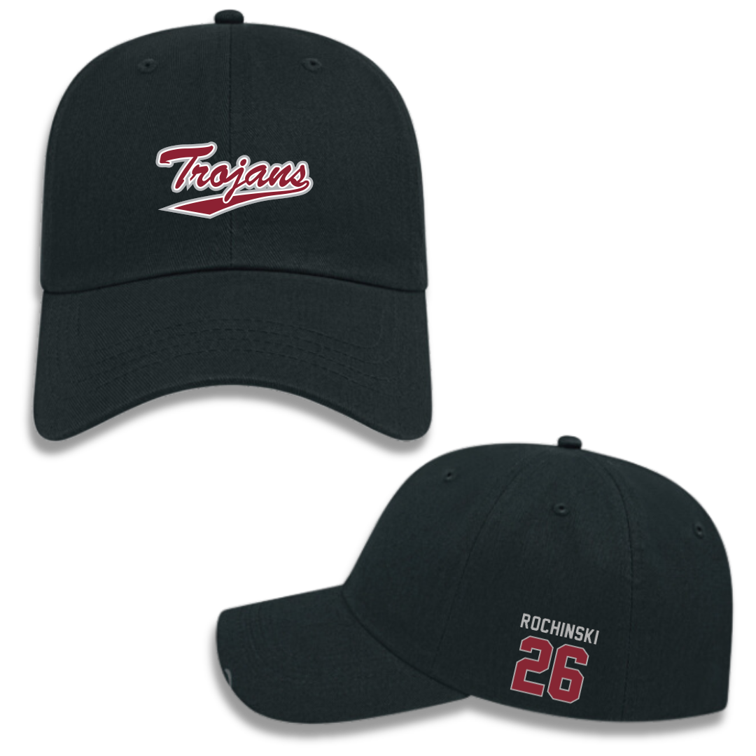 Troy University Softball Black Hat - #26 Kalee Rochinski