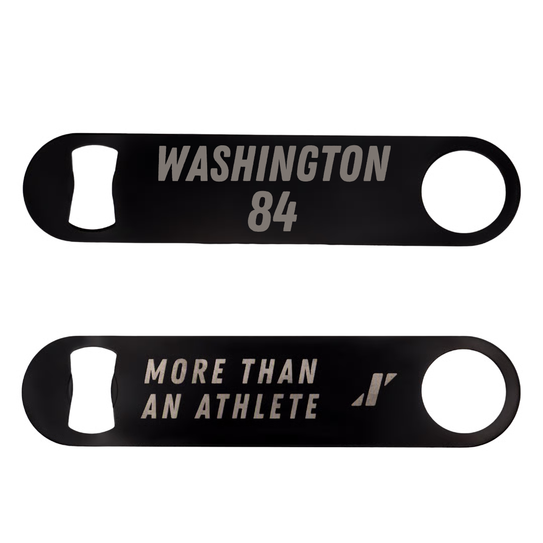 Football Black Bottle Opener - #84 Joshua Washington