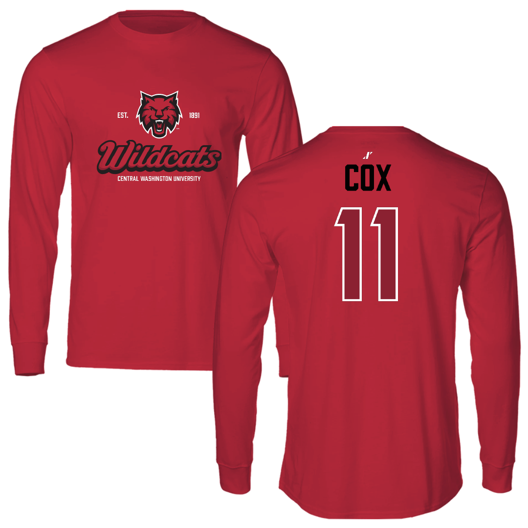 Central Washington University Volleyball Crimson General Long Sleeve - #11 Lacy Cox